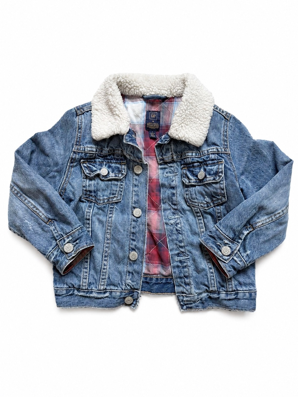 Baby Gap x Pendleton 2016 limited edition denim Sherpa jacket 5T